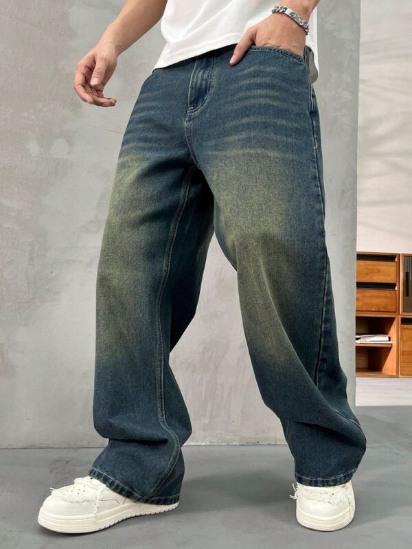 Green Men's Regular Jeans