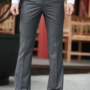 Dark Grey Stretch Formal Pants